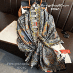 Beautiful Satin Silk Scarf Colorful cashew nuts