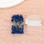 Stainless Steel 40mm Pearlescent Needle Safety Hijab Pins 100 Pieces/Box Royal blue