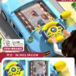 Baby Toy racing car to break through the big adventure car simulation driving steering wheel sound and light electric desktop