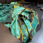 Silk Satin Main picture color Long Scarf - Image 4