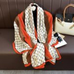 Color Premium Quality Viscose Orange Long Scarf