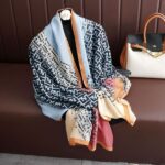 Color Premium Quality Viscose New et blue Long Scarf