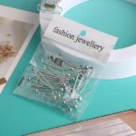 No Snag U Shaped Hijab Pin 12 pcs Set Silver colors