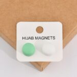 Magnetic Scarf Hijab Pin Round 2 Pair/Pcs