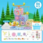 Kids Electric Gear Building Blocks Rail Car Toys - Image 3