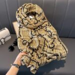 Color Premium Quality Viscose Coffee Long Scarf - Image 3