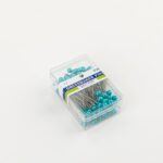 Stainless Steel 40mm Pearlescent Needle Safety Hijab Pins 100 Pieces/Box Turquoise