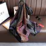 Light Luxury Beige Long Silk Scarf Night Style - Image 3