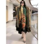 Silk Printed Two-piece Set Women's Dress Slimming Elegant - Image 2