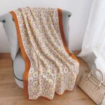 Color Premium Quality Viscose Skin color floral Long Scarf