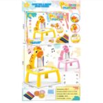 Baby Toy Projection Drawing Table, Light Writing Drawing Board Small Yellow