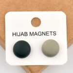 Magnetic Scarf Hijab Pin Round 2 Pair/Pcs