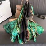Silk Satin Main picture color Long Scarf - Image 3