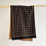 Winter Cashmere Unisex Double-sided Plaid Warm Shawl black coffee - Image 2