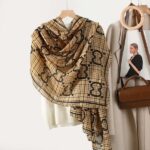 Color Premium Quality Viscose Coffee Long Scarf
