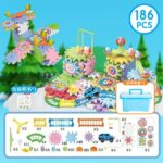 Kids Electric Gear Building Blocks Rail Car Toys - Image 7