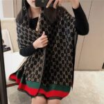 Winter Cashmere Unisex Double-sided Plaid Color Warm Shawl - Image 4