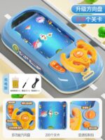 Baby Toy racing car to break through the big adventure car simulation driving steering wheel sound and light electric desktop (Copy)