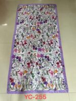 Silk Satin Picture Color Long Scarf - Image 2