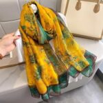 Transparent Thin Silk Long Scarf - Image 2