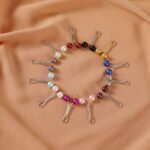 No Snag U Shaped Hijab Pin Pearl 12 pcs Set Black - Image 5