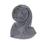 Crepe Cotton Hijab light gray