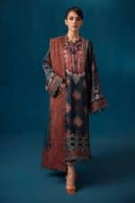 Three-Piece Nureh Secretoria Silk Unstitched Printed Pakistan Inspire