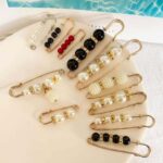 Stainless Steel Pearl Safety Pins/ Shoulder  2 Pieces - Image 2